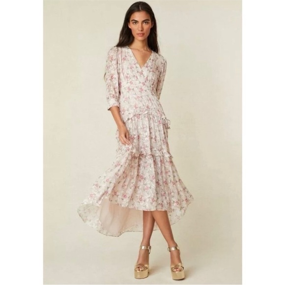 LoveShackFancy silk blend Lorencia Floral
Jacquard Maxi Dress NEW - Picture 1 of 10